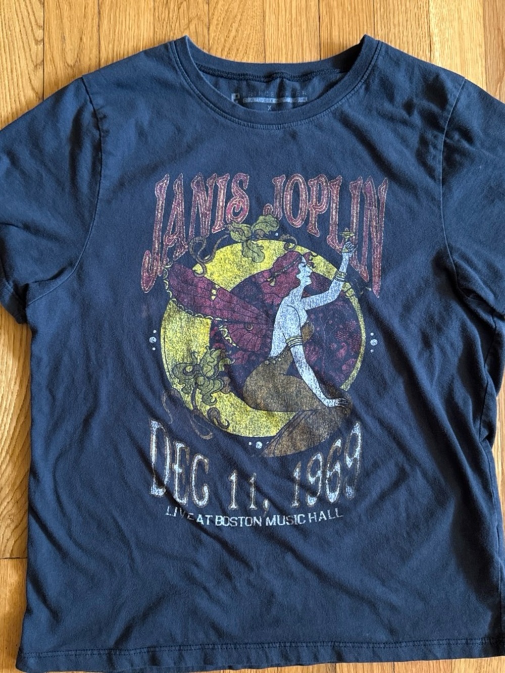 Prince Peter Collection x Janis Joplin Black retro band Tee women’s XL